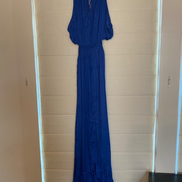 Blue drapey cut out dress - Picture 4 of 5